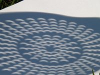 DSCF2670  Collander shadows with eclipse crescents
